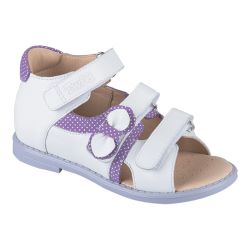 TW-133 (цв.5-бело-фиолетовый) Сандалеты ортопедические малосложные