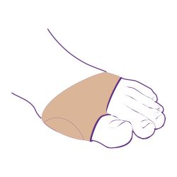 СТ-38 (L/XL) Силиконовый протектор на тканевой основе с защитой первого пальца