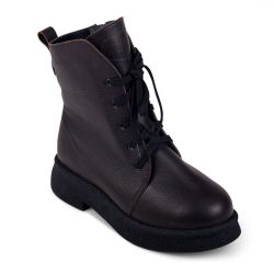 DTD-610 (цв.6-коричневый) Ботинки (шнурки и молния)