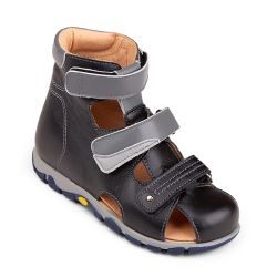 TW-272 (цв.21-черный/серый, 29) Туфли (закр.нос,натур.кожа)