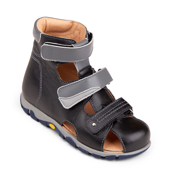 Высокие ортопедические сандалеты с закрытым носком TW-272-21  Twiki