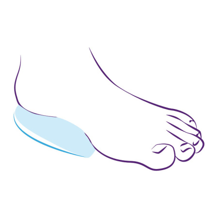 Подпяточники силиконовые с тканевым покрытием СТ-49  Trives