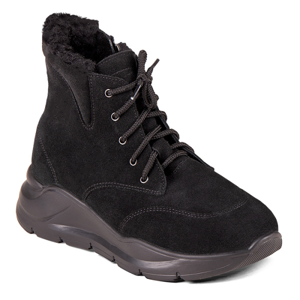 Ботинки женские утепленные на шнурках и молнии DTD-606-3  Dr. Thomas